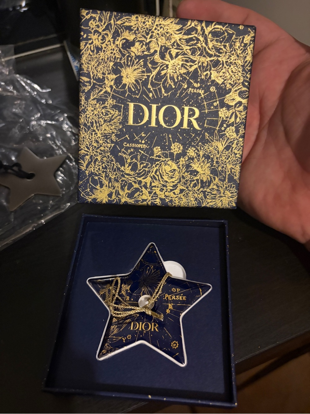 DIOR Star Charm Novelty Christmas Ceramic Ornament 2022 Persee Pottery